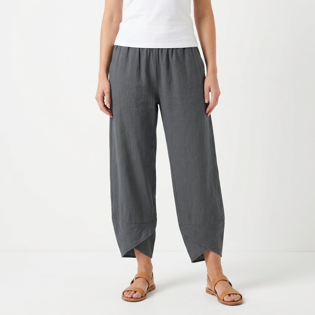 Refined Regular Fit Spring Pants For Women