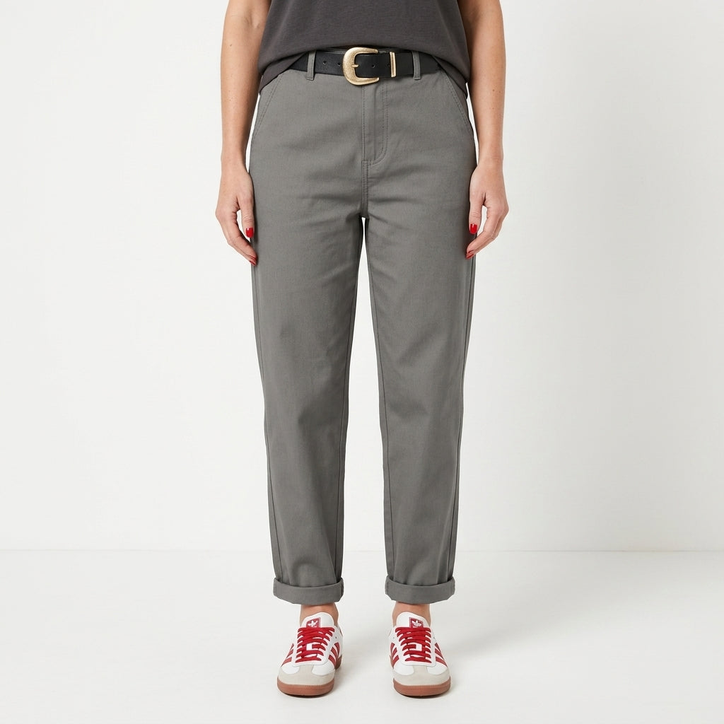 Classic Straight High Waist Pants For Women