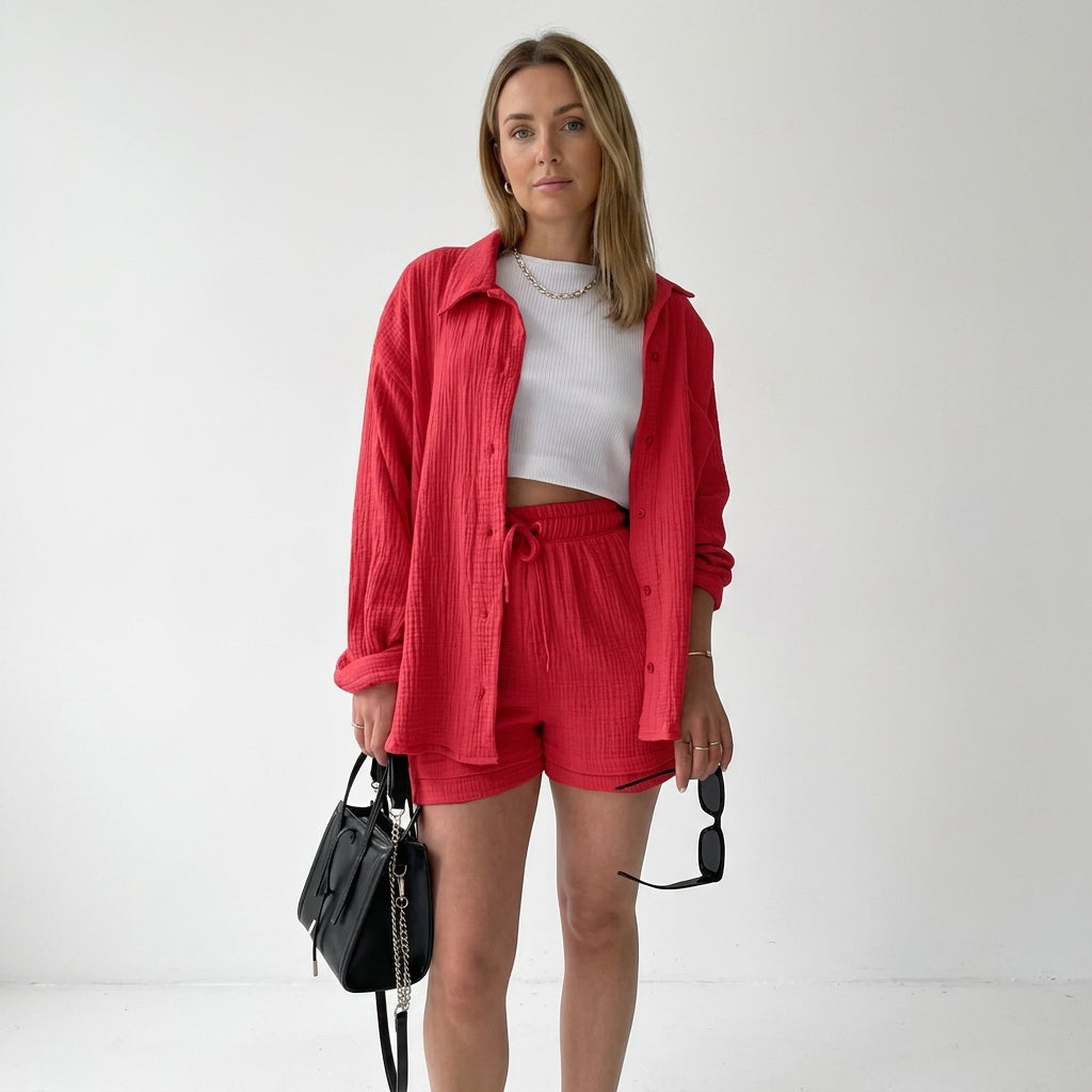 Lightweight Two-Piece Summer Set For Women