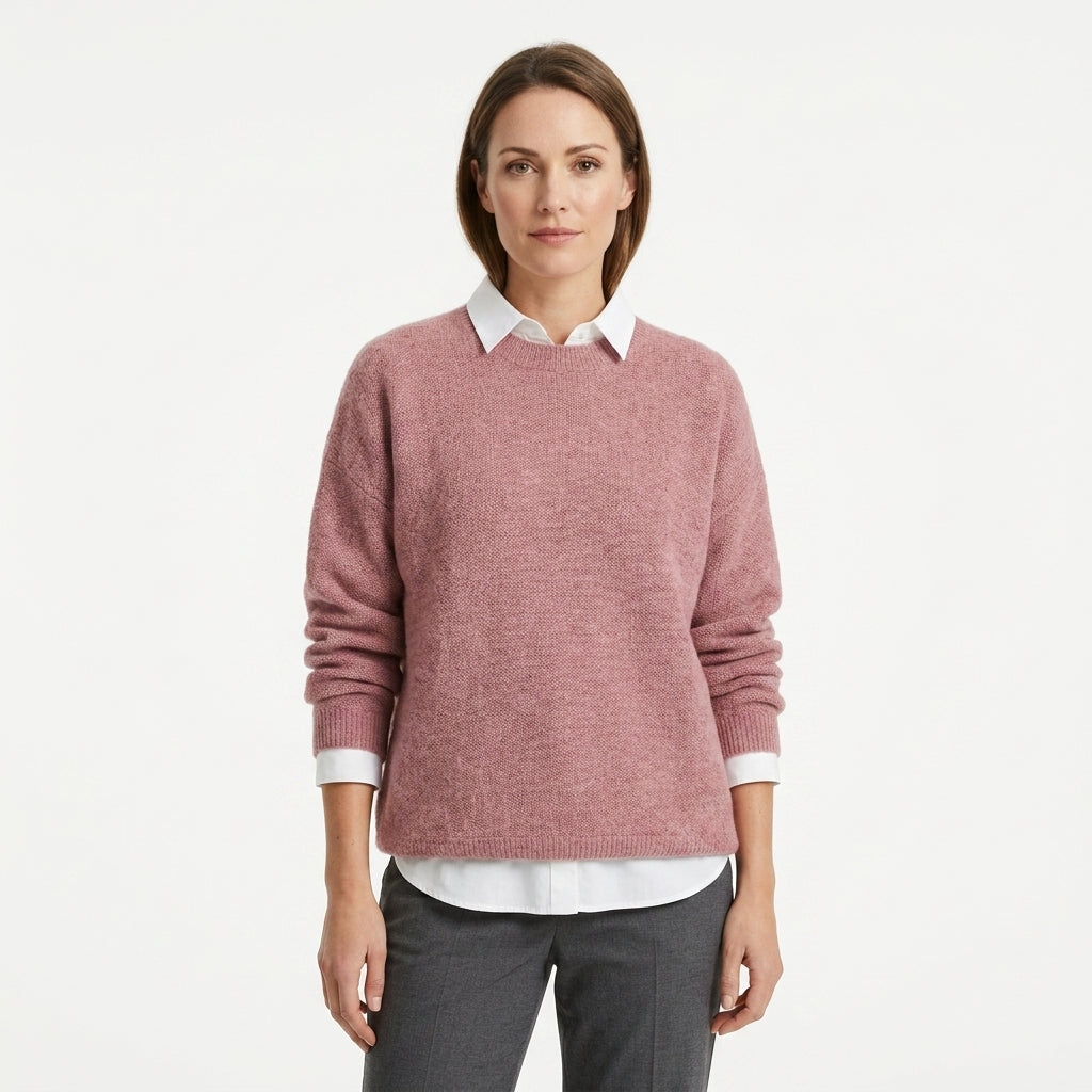 Relaxed Long Sleeve Everyday Sweater For Women
