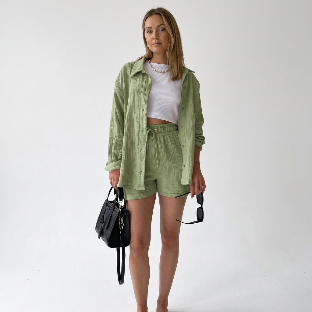 Lightweight Two-Piece Summer Set For Women