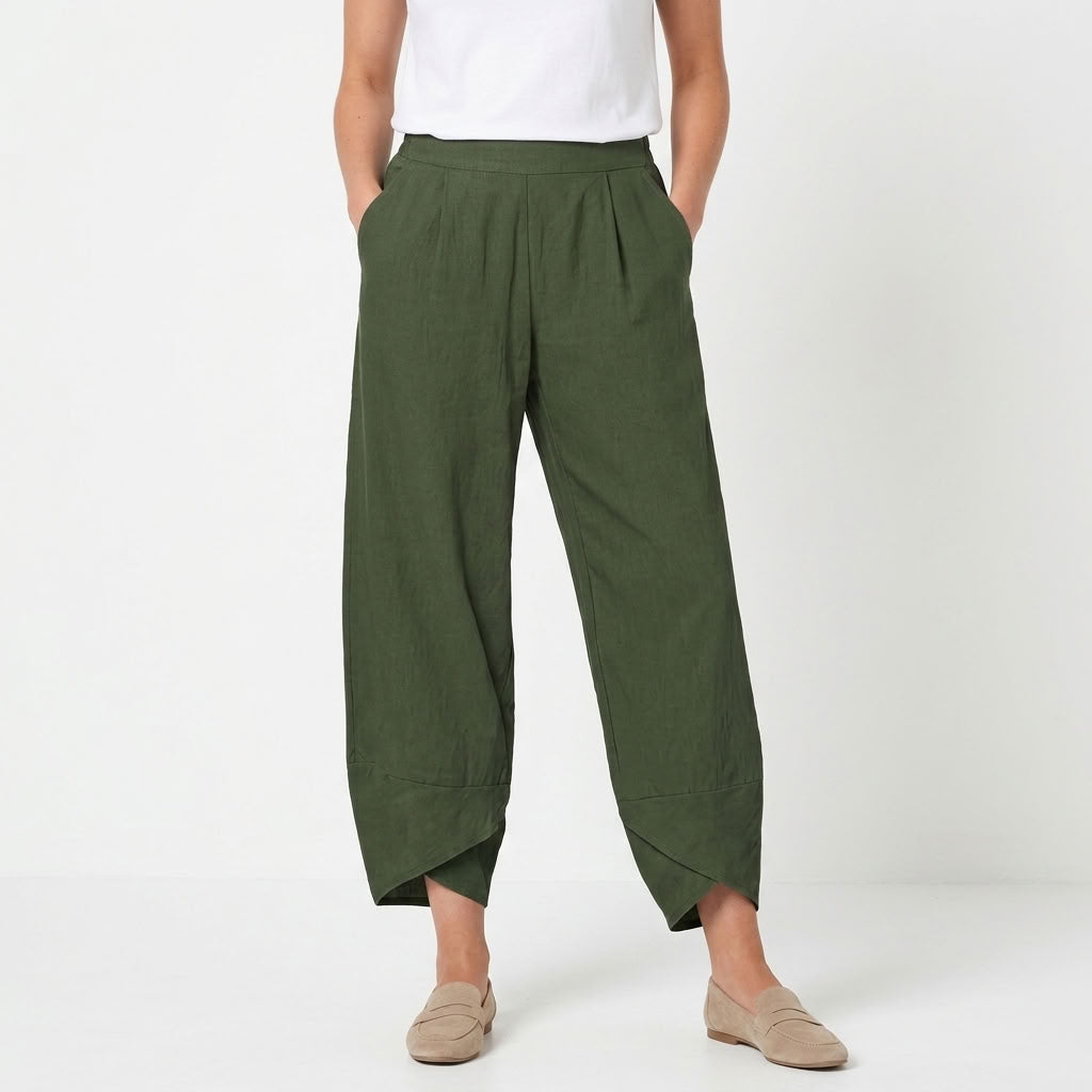 Refined Regular Fit Spring Pants For Women