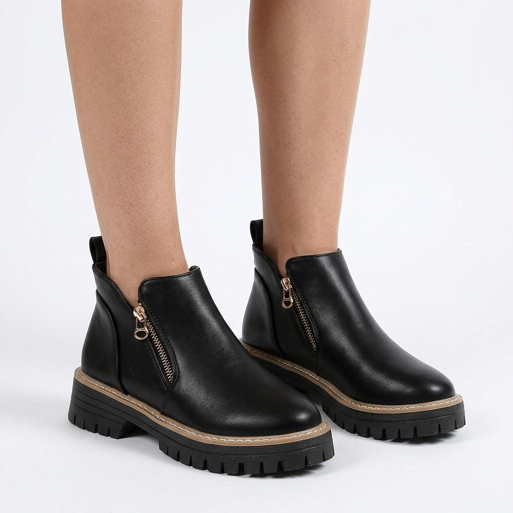 Solid Colour Orthopedic Ankle Boots For Women