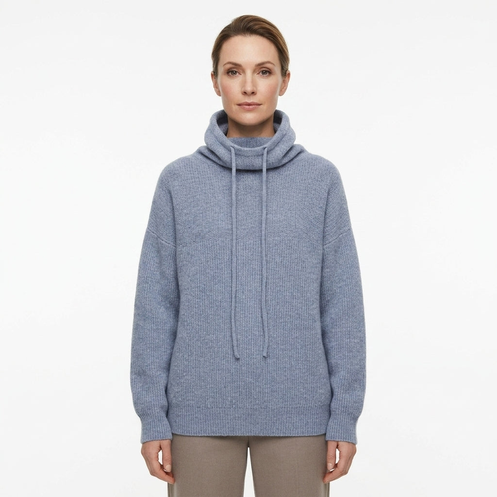 Minimalist Oversized Turtleneck Sweater For Women