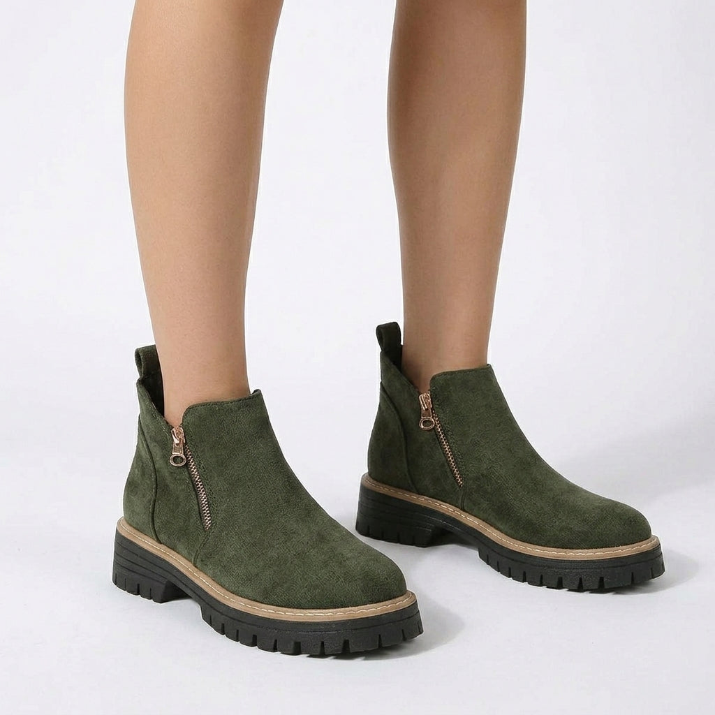 Solid Colour Orthopedic Ankle Boots For Women