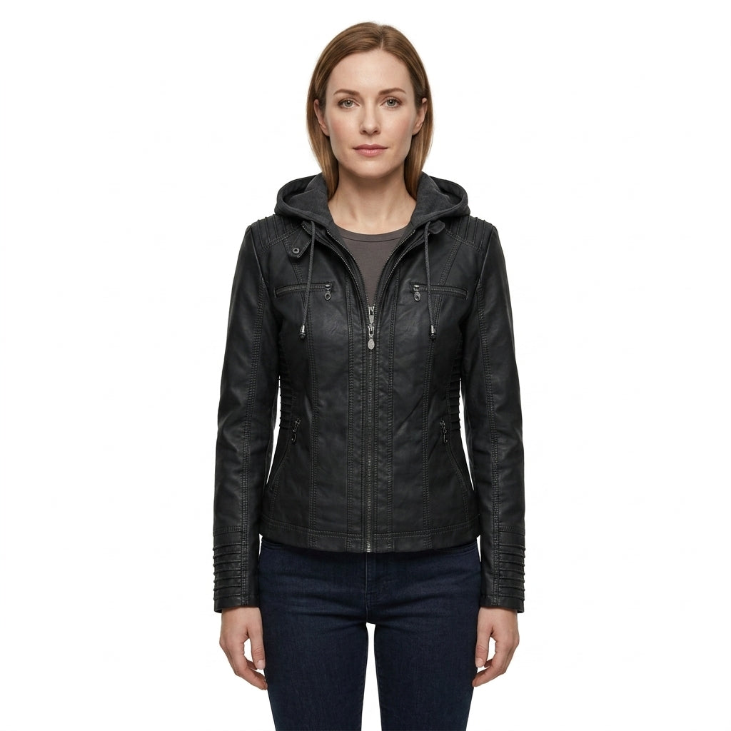 Classic Hooded Casual Jacket For Women