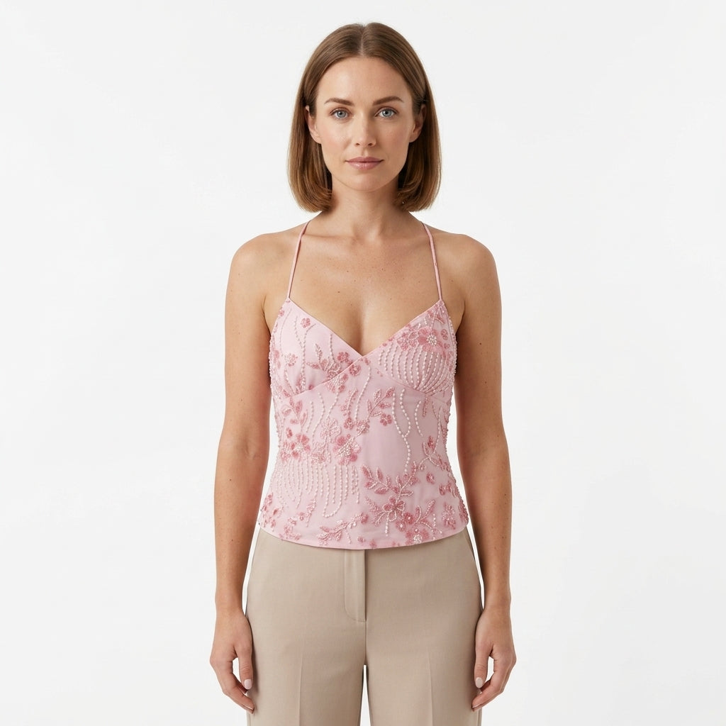Sequin Camisole Top For Women