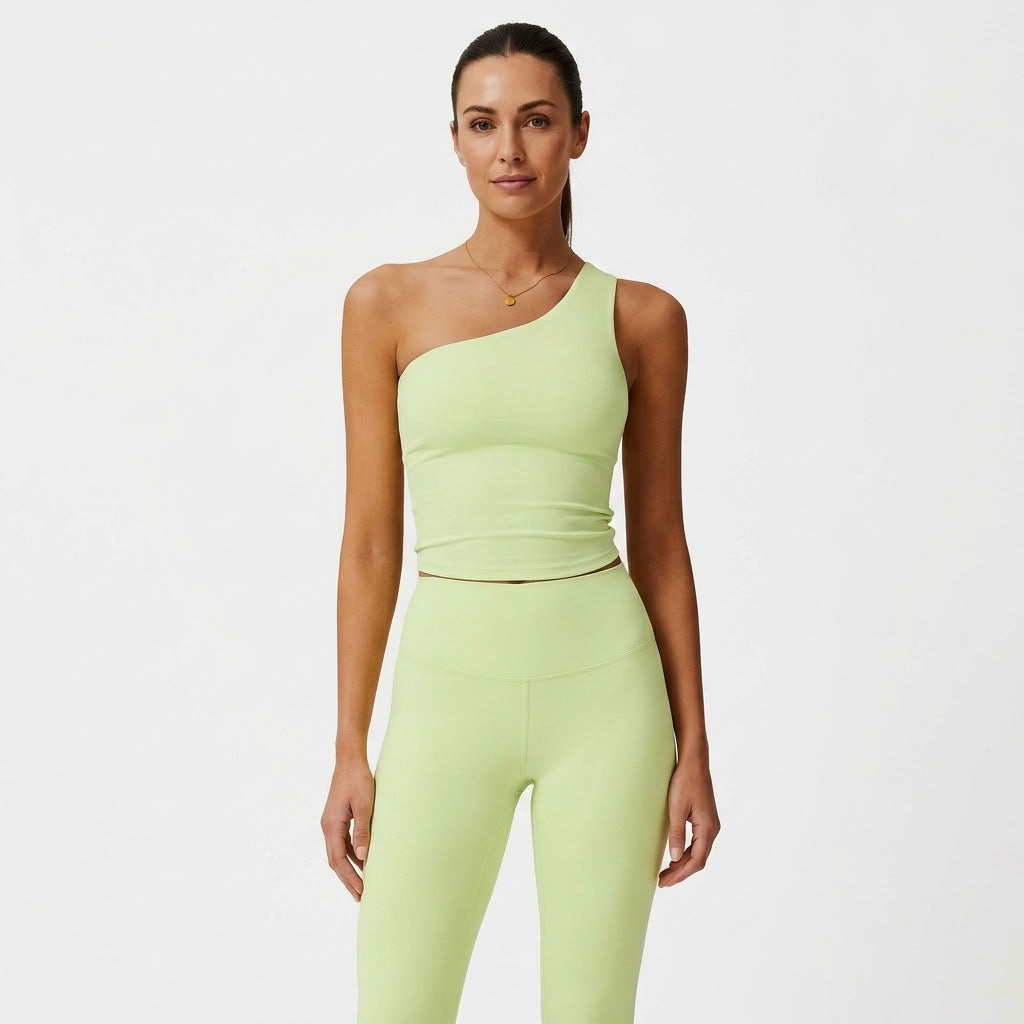 One-Shoulder Push-Up Sports Bra For Women