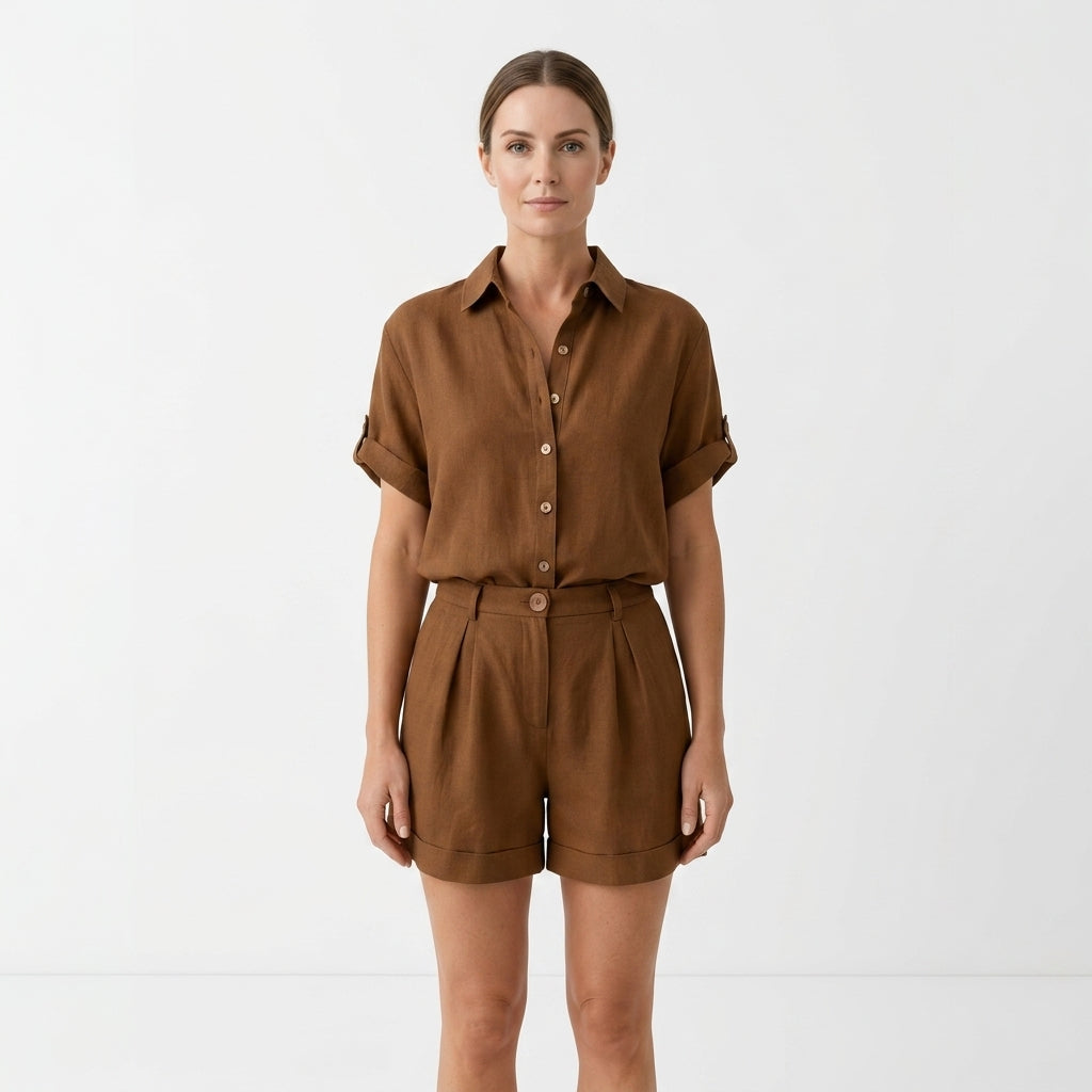 Lightweight Relaxed Two-Piece Set For Women