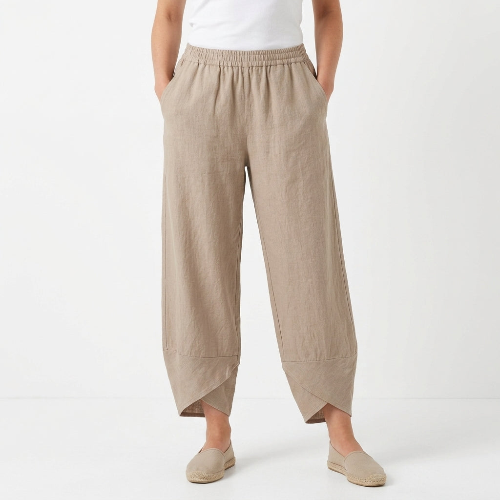 Refined Regular Fit Spring Pants For Women