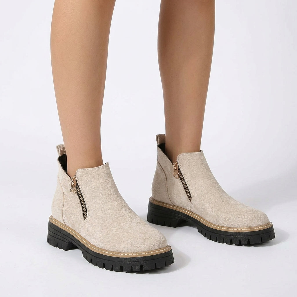 Solid Colour Orthopedic Ankle Boots For Women