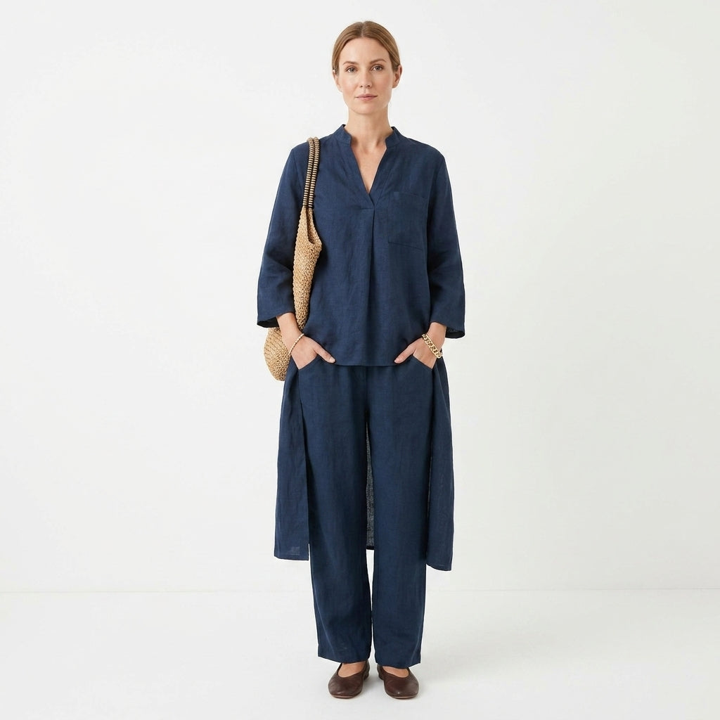 Women’s Tailored Matching Two-Piece Set With Defined Silhouette