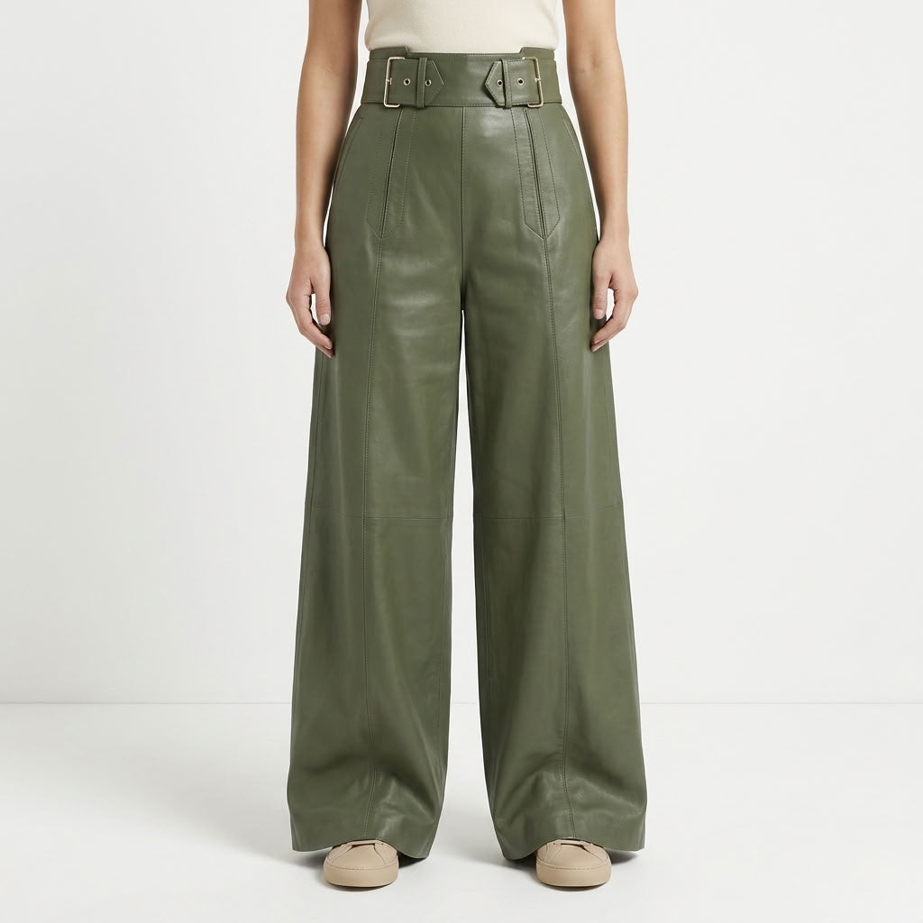 Tailored Wide Leg High Waist Pants For Women