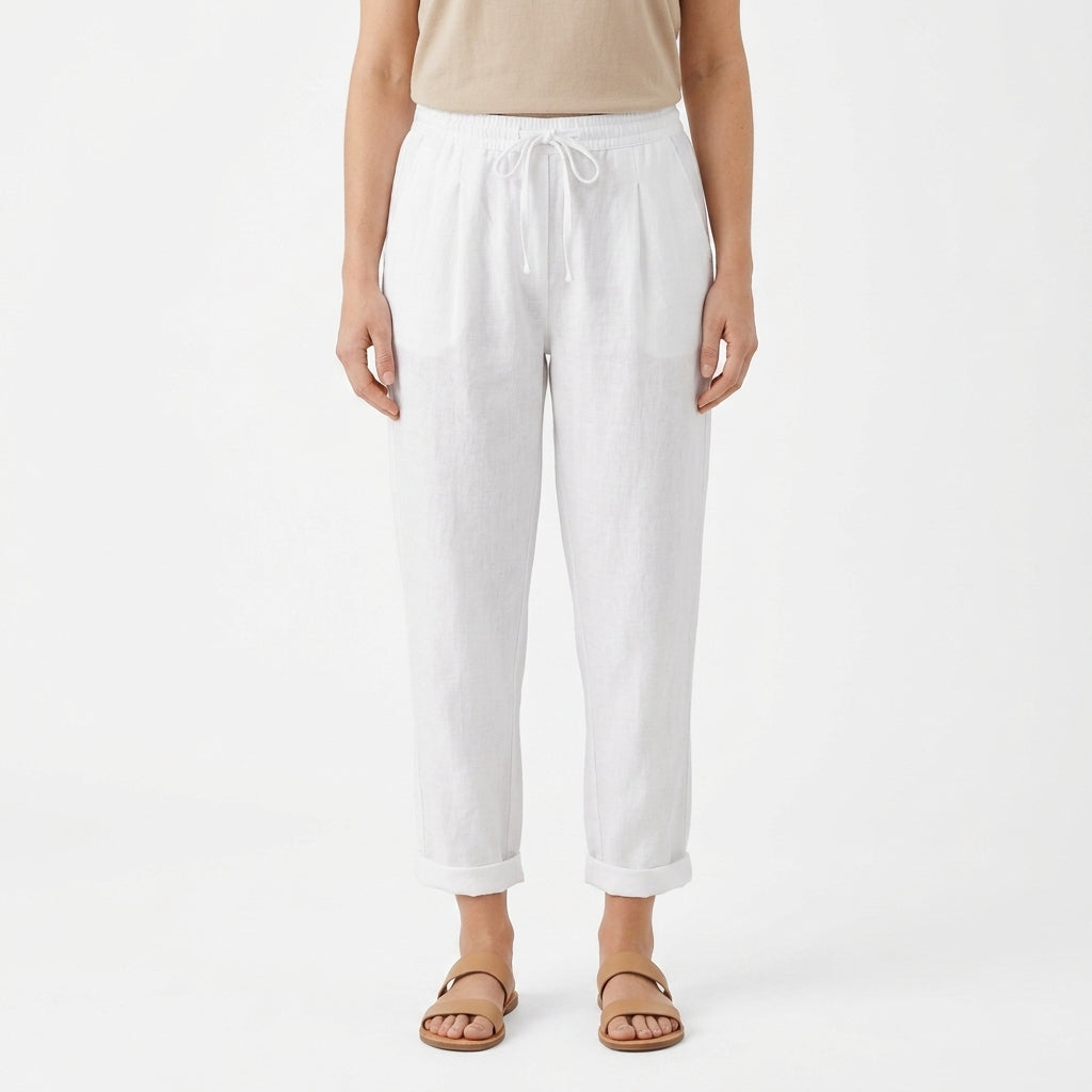 Straight Leg High Waist Pants For Women