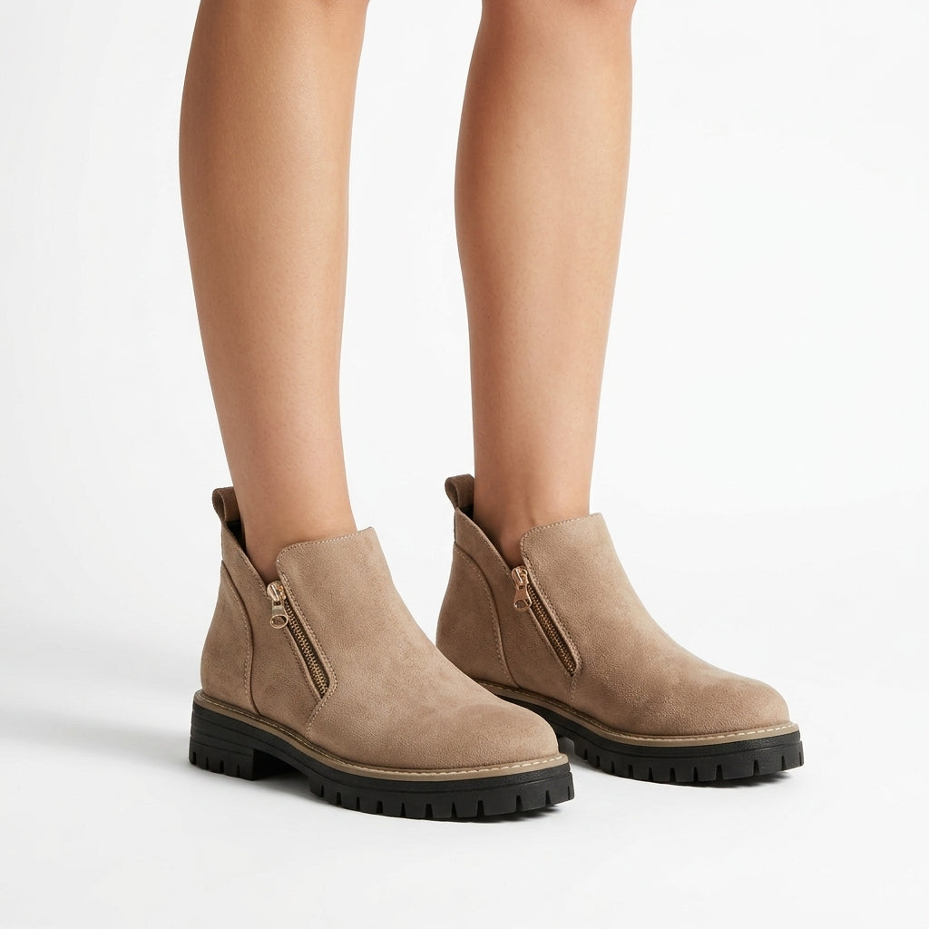 Solid Colour Orthopedic Ankle Boots For Women
