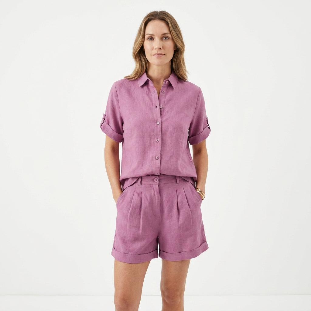 Lightweight Relaxed Two-Piece Set For Women