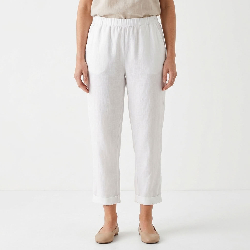 Relaxed Straight Leg Summer Pants For Women