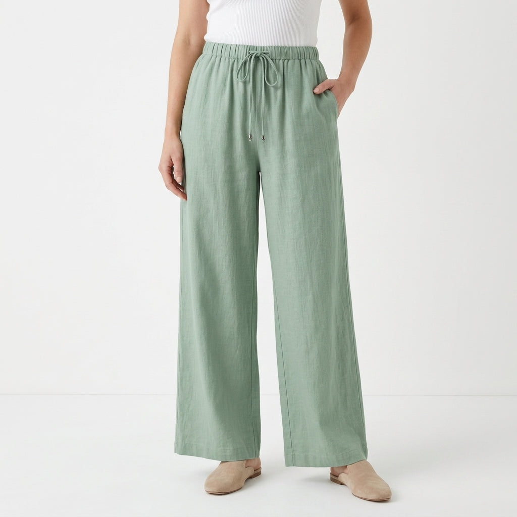 Relaxed Drawstring Casual Pants For Women