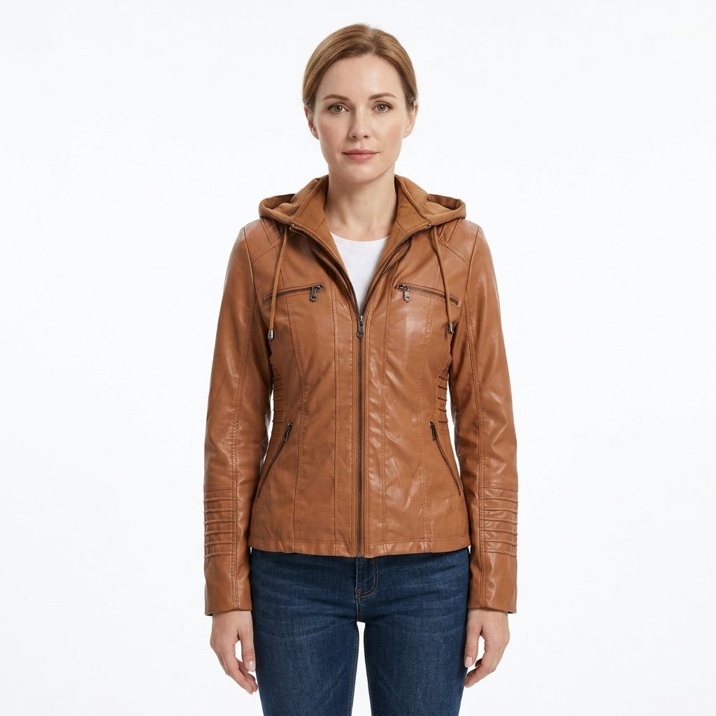 Classic Hooded Casual Jacket For Women