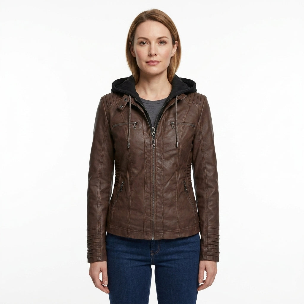 Classic Hooded Casual Jacket For Women