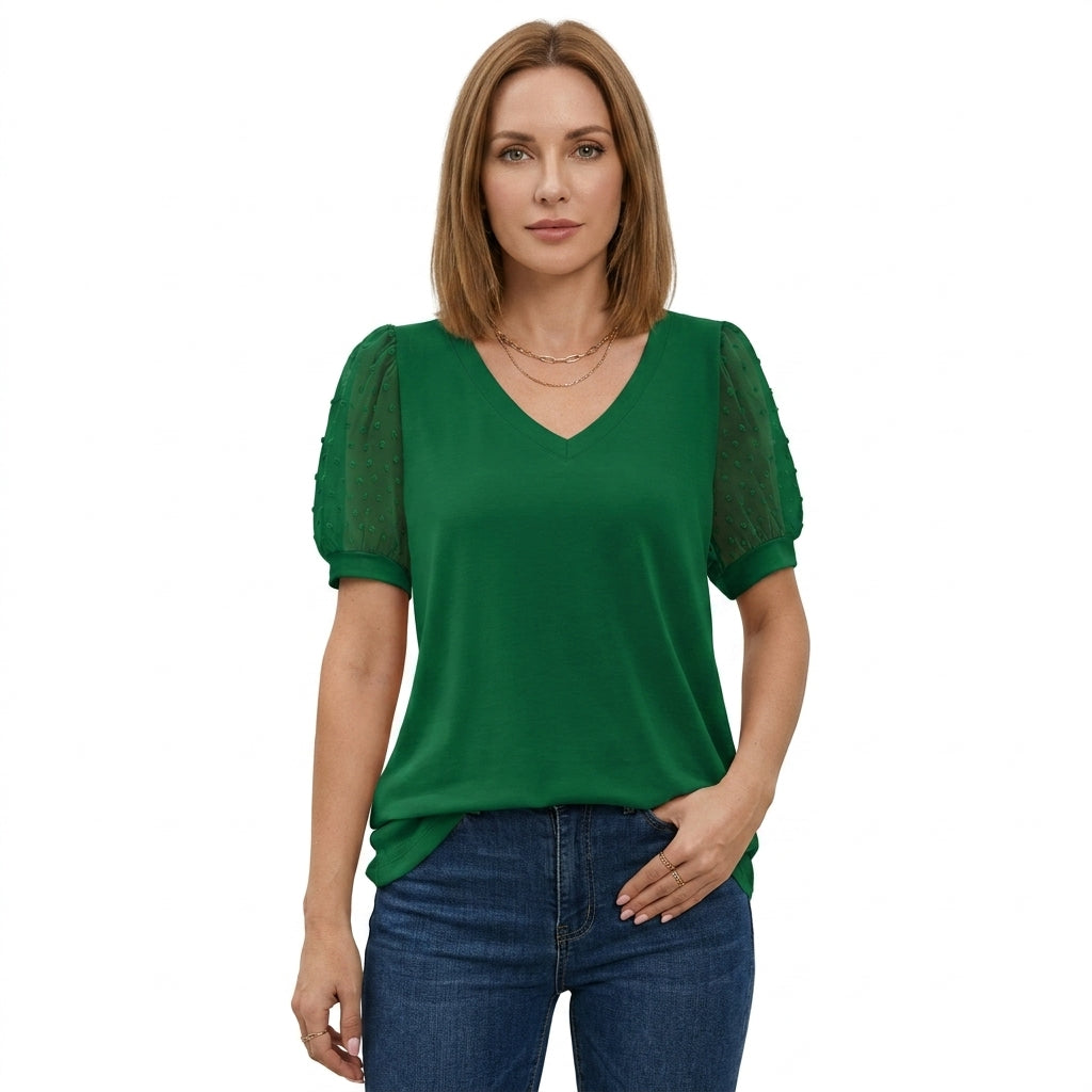 Lightweight V-Neck Top For Women