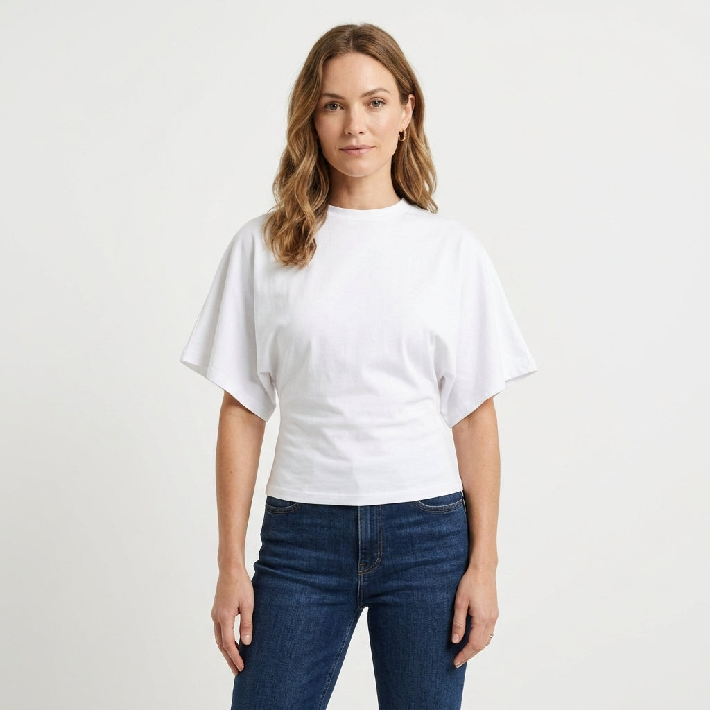 Cropped Wide Sleeve Top For Women
