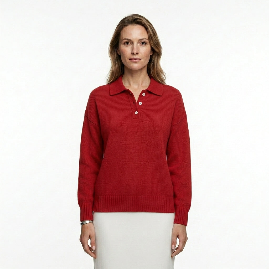 Elegant Soft Collar Sweater For Women