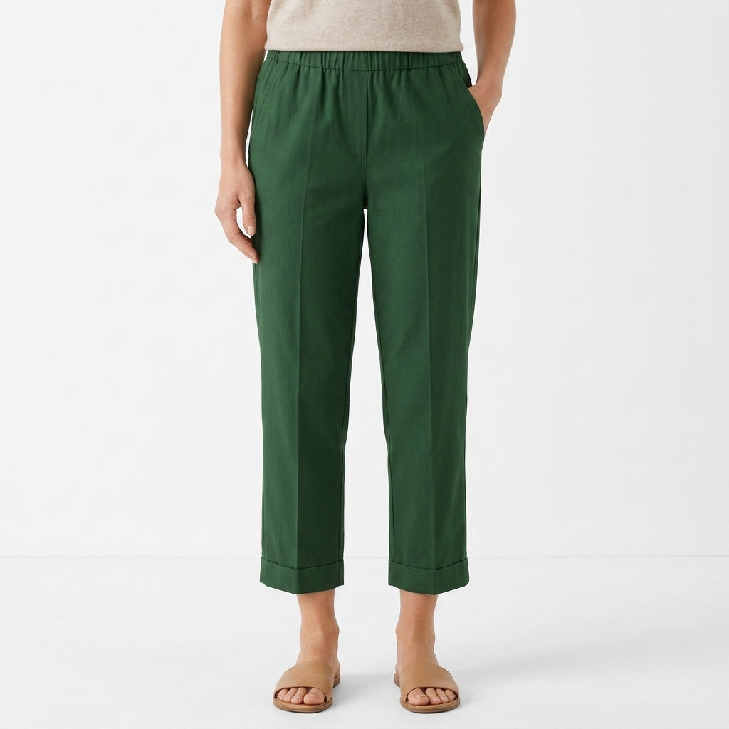 Relaxed Straight Leg Summer Pants For Women