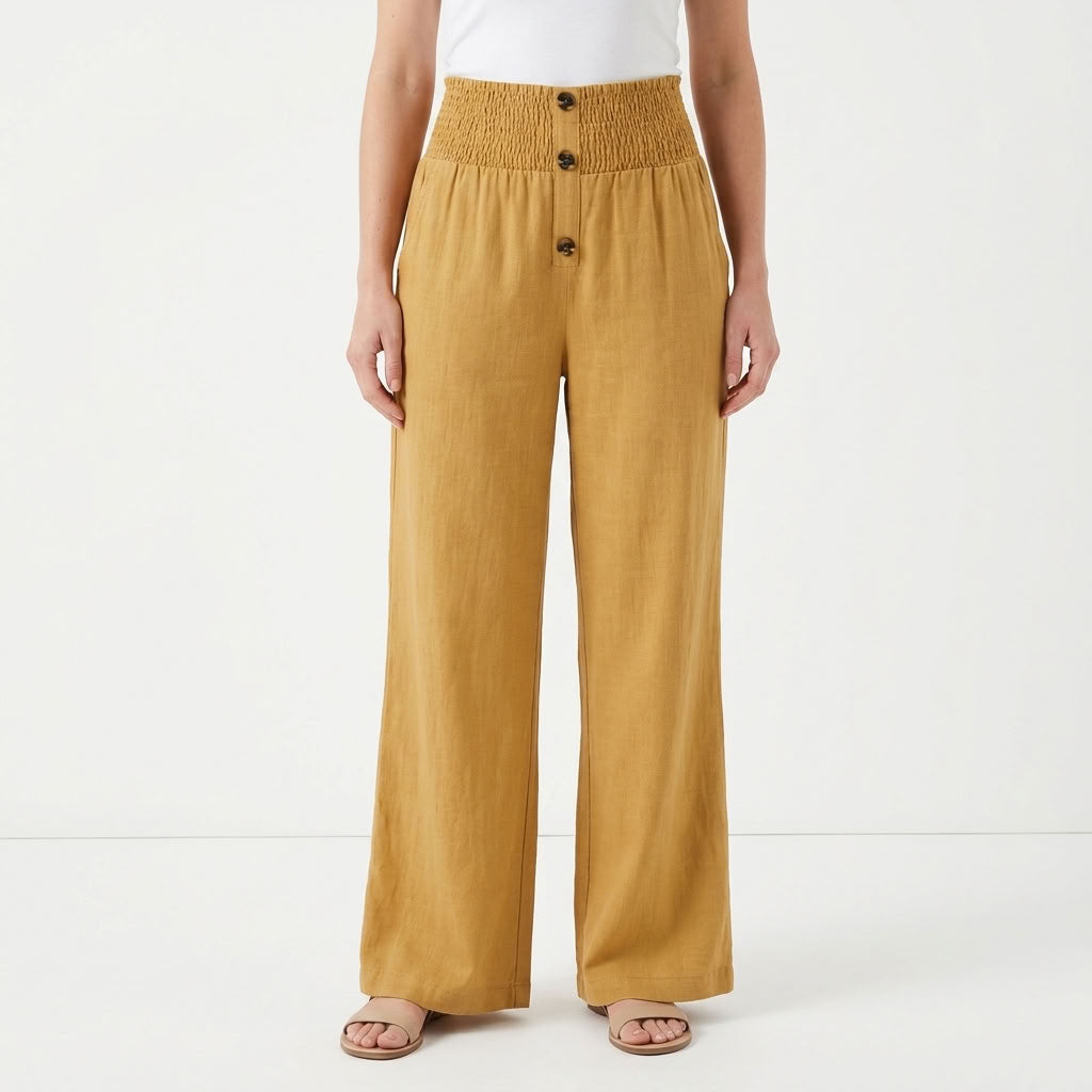 High Waist Wide Leg Pants For Women
