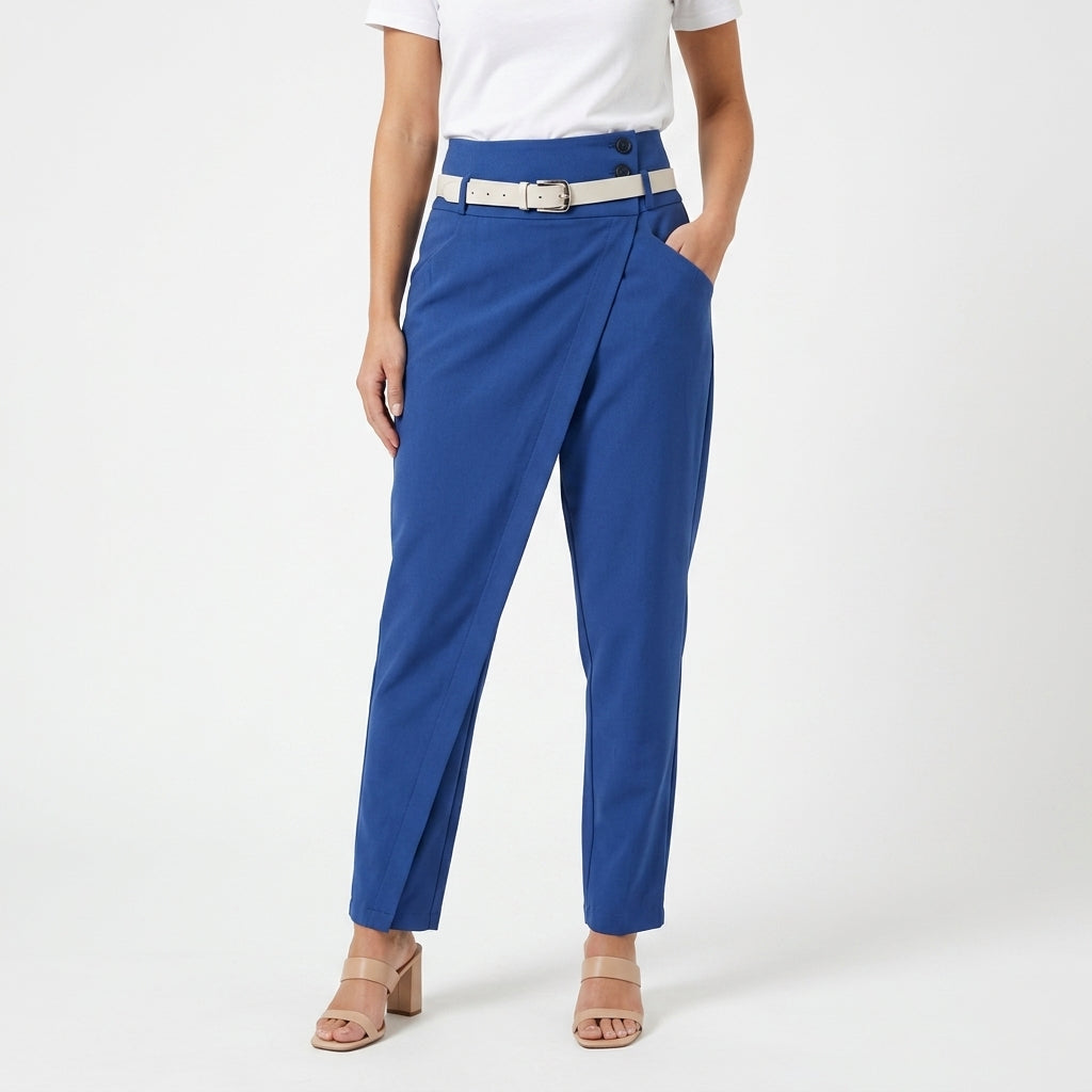 Asymmetrical High Waist Statement Pants For Women