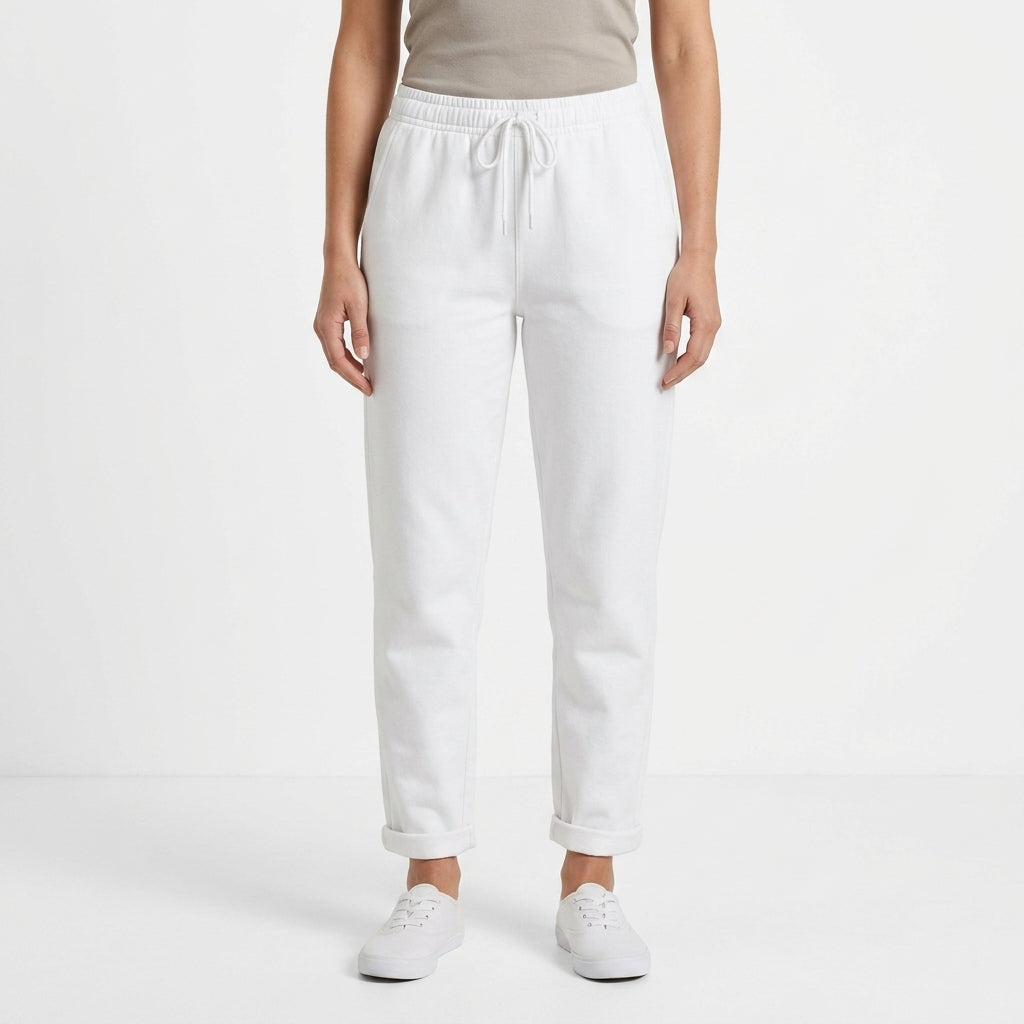 Relaxed Elastic Waist Pants For Women