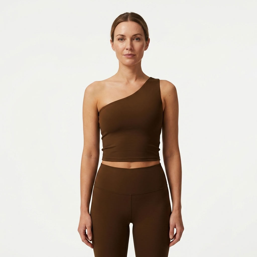 One-Shoulder Push-Up Sports Bra For Women