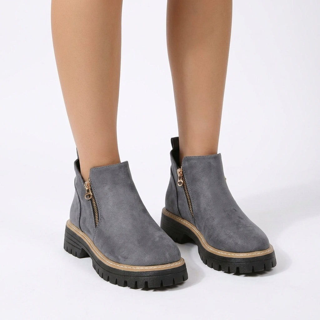 Solid Colour Orthopedic Ankle Boots For Women