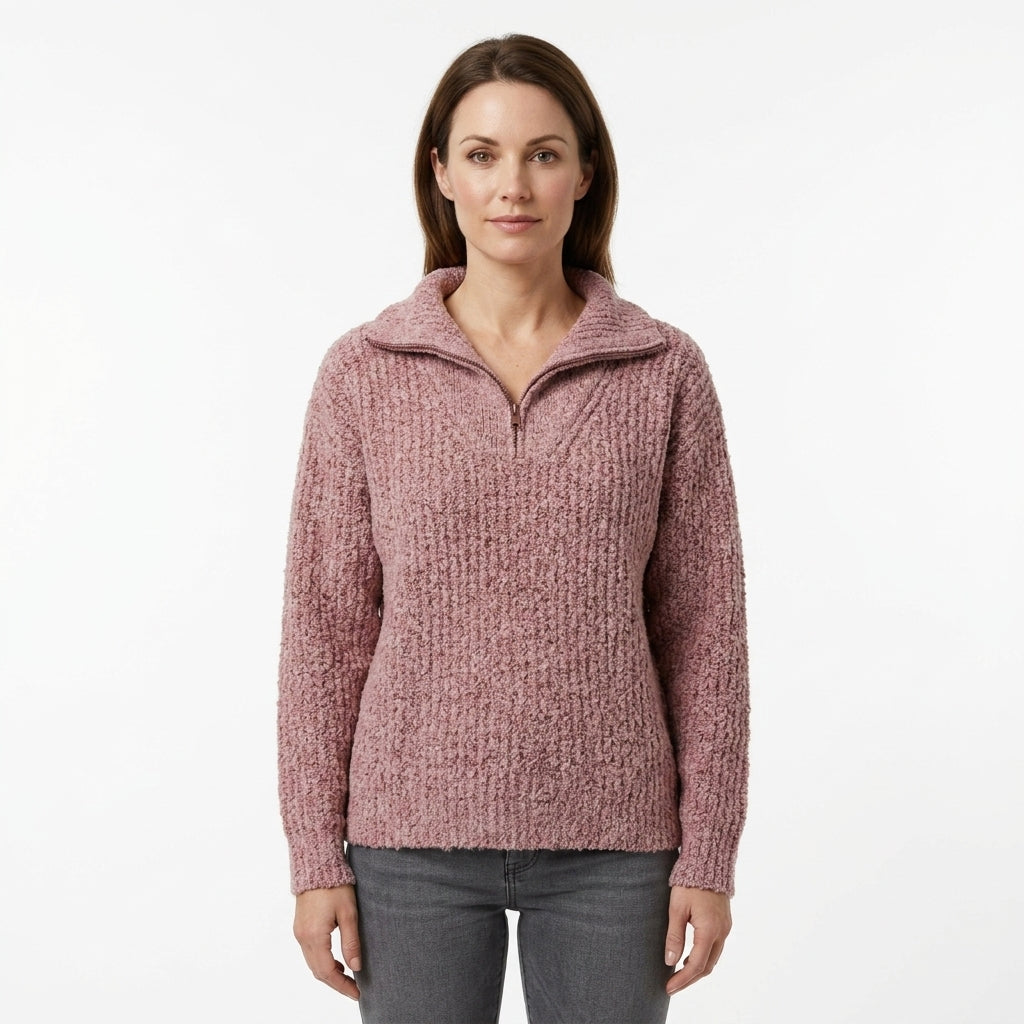 Jadeit | Elegancki i Wszechstronny sweter zapinany na zamek