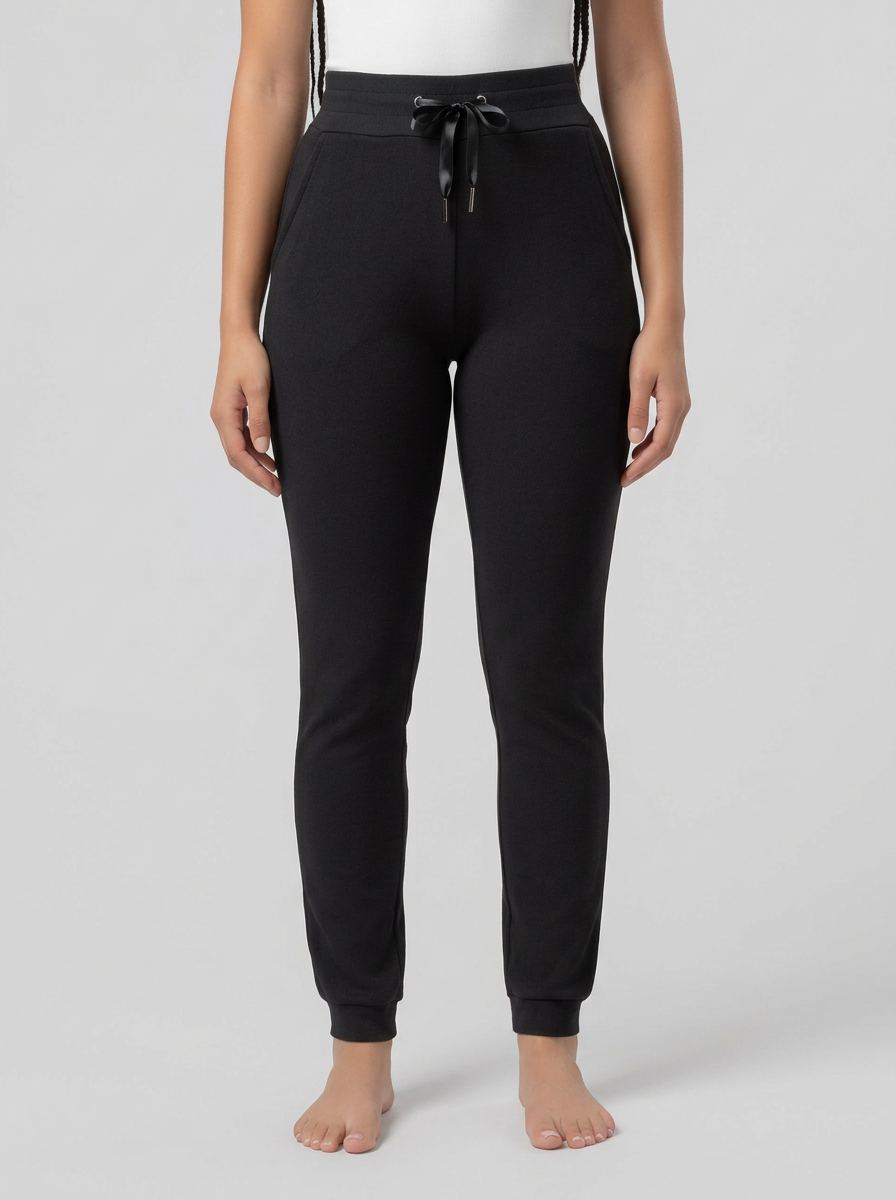 Women’s Satin-Tie Waist Sweatpants for Cooler Days