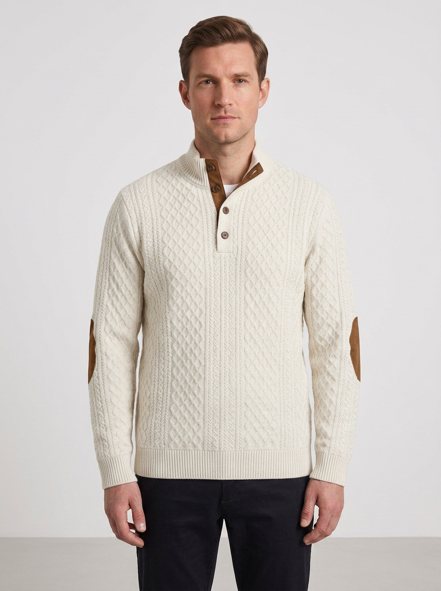 Soft-Feel High-Collar Pullover For Everyday Layering