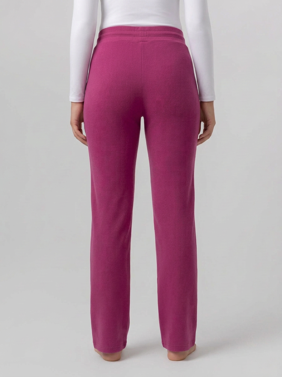 Women’s Straight-Leg Sweatpants With Satin Waist Tie