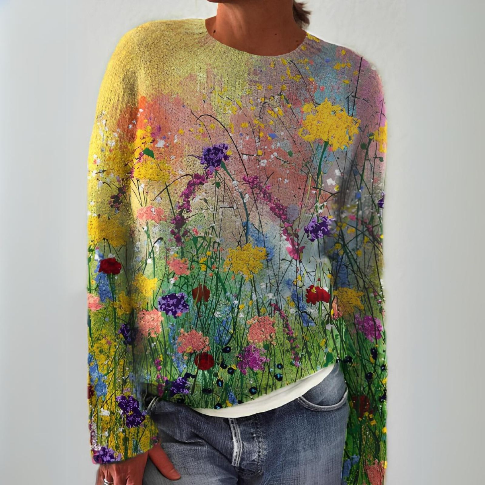 Adriana - Retro Scandinavian knitted sweater - Kup online w Zorah