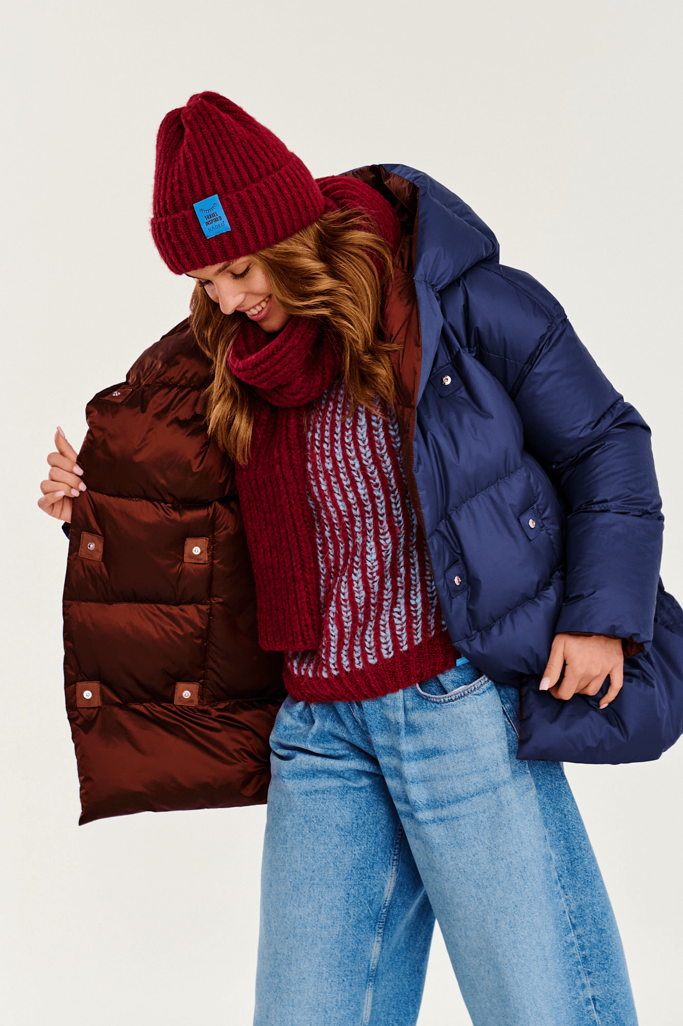 Alaska Cinnamon Cloud Reversible Winter Jacket - Kup online w Zorah