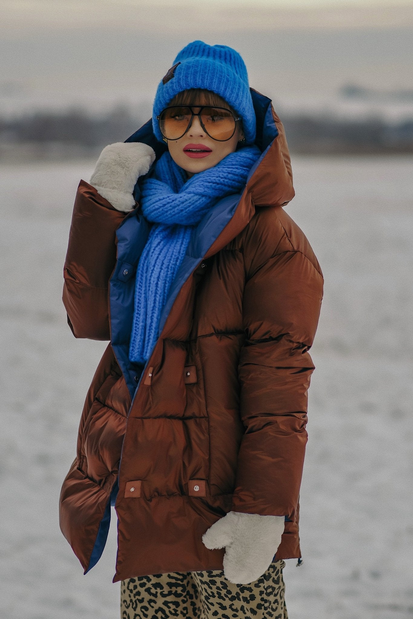 Alaska Cinnamon Cloud Reversible Winter Jacket - Kup online w Zorah