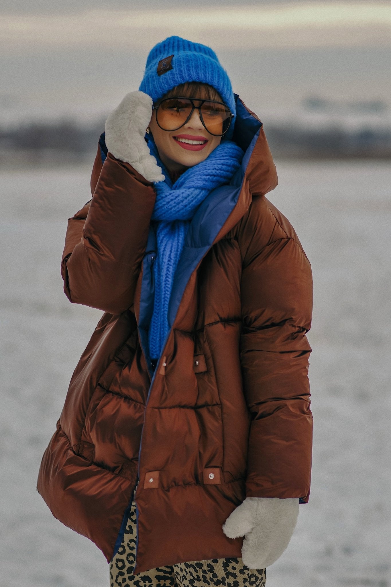 Alaska Cinnamon Cloud Reversible Winter Jacket - Kup online w Zorah