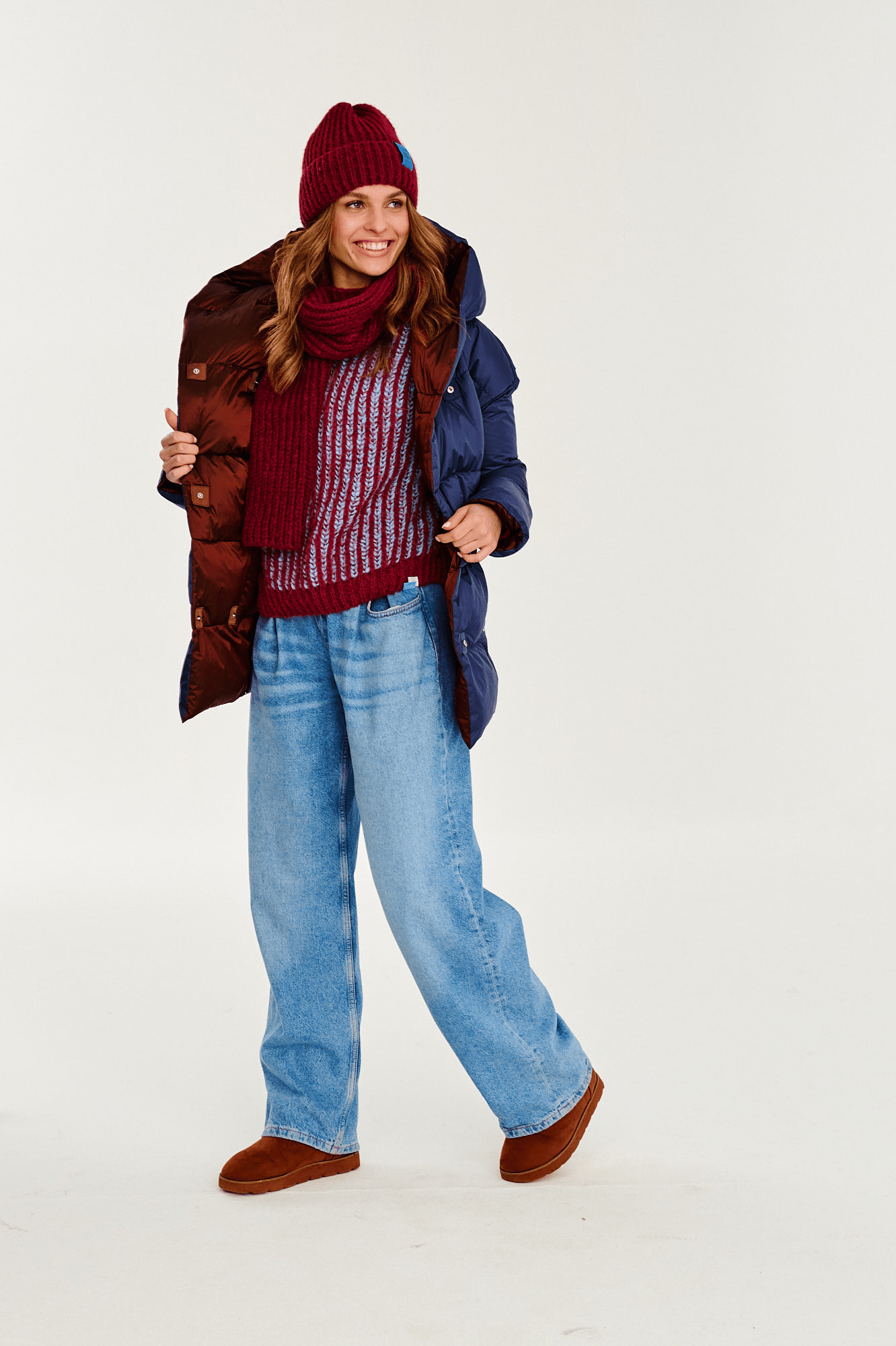 Alaska Cinnamon Cloud Reversible Winter Jacket - Kup online w Zorah