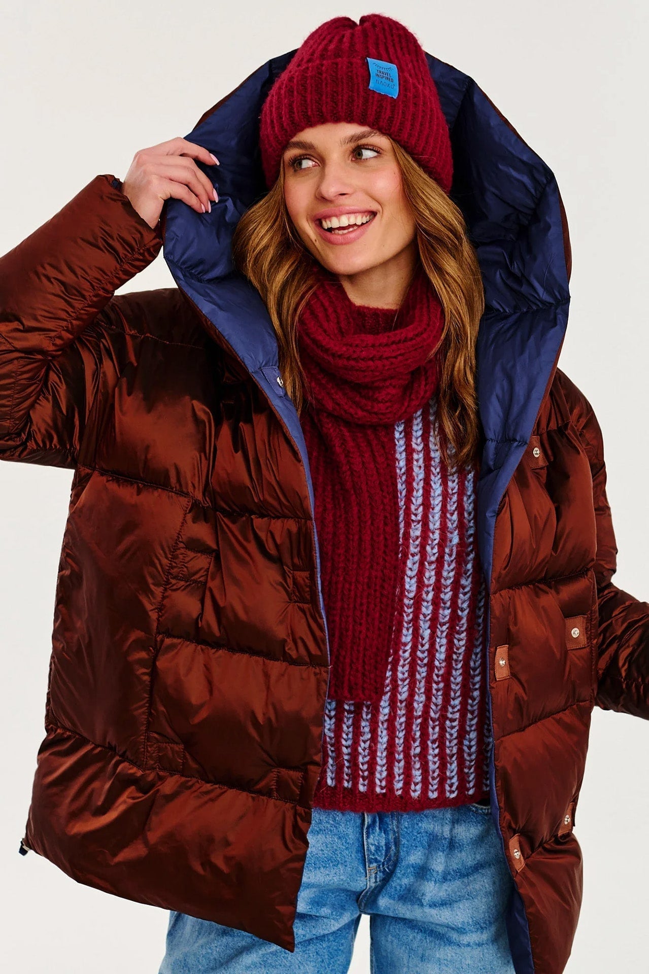 Alaska Cinnamon Cloud Reversible Winter Jacket - Kup online w Zorah