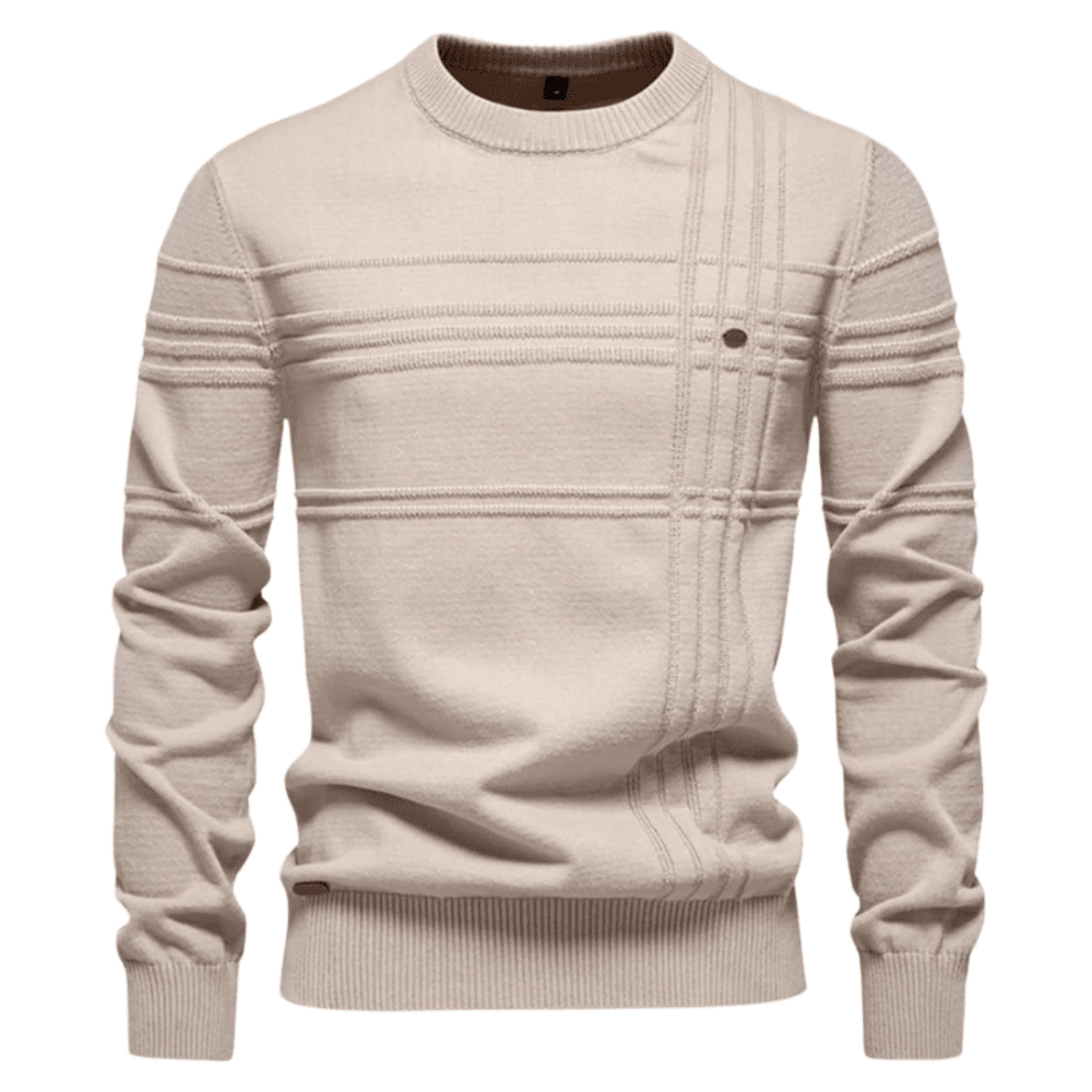 Asher | Men’s Textured Knit Sweater - Kup online w Zorah