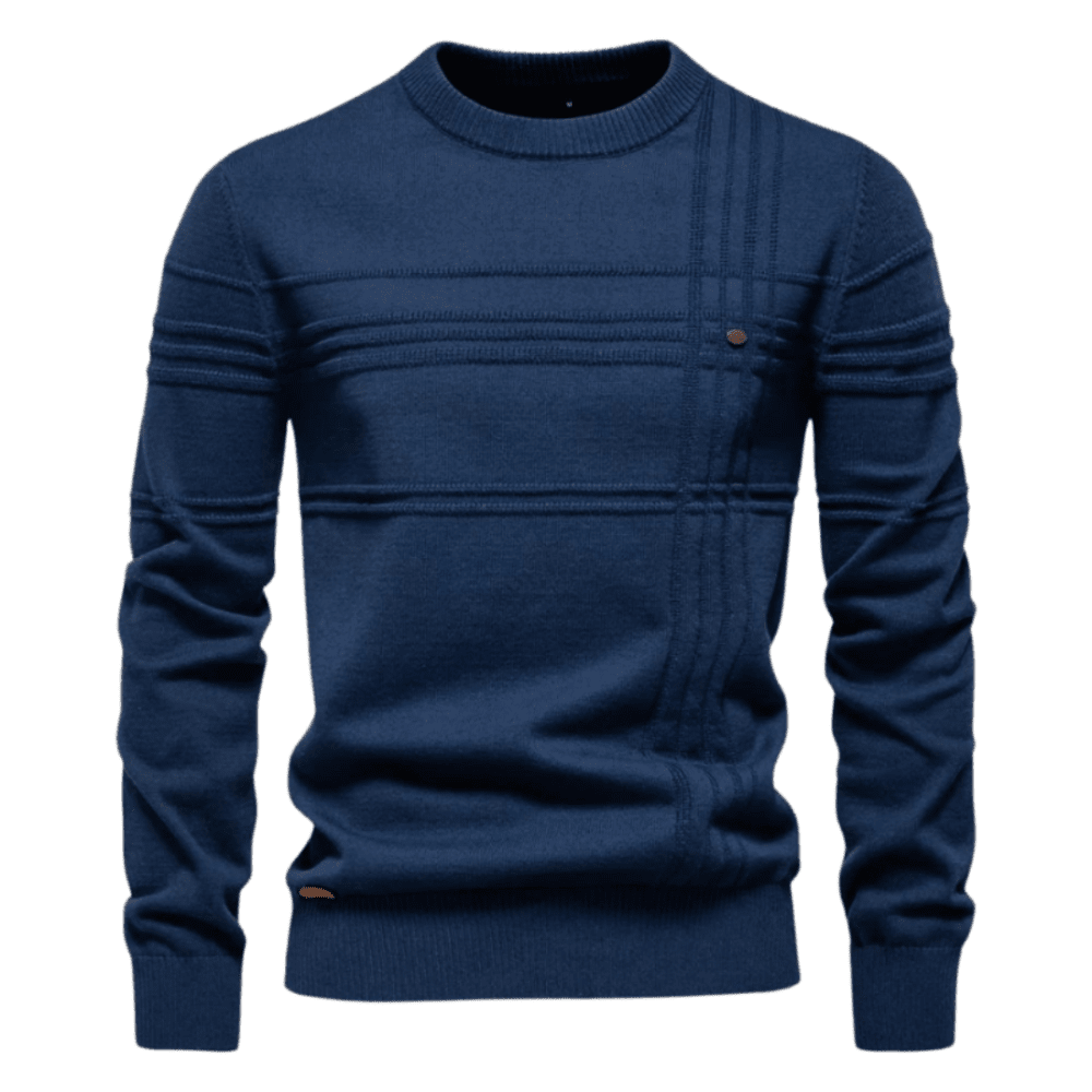 Asher | Men’s Textured Knit Sweater - Kup online w Zorah