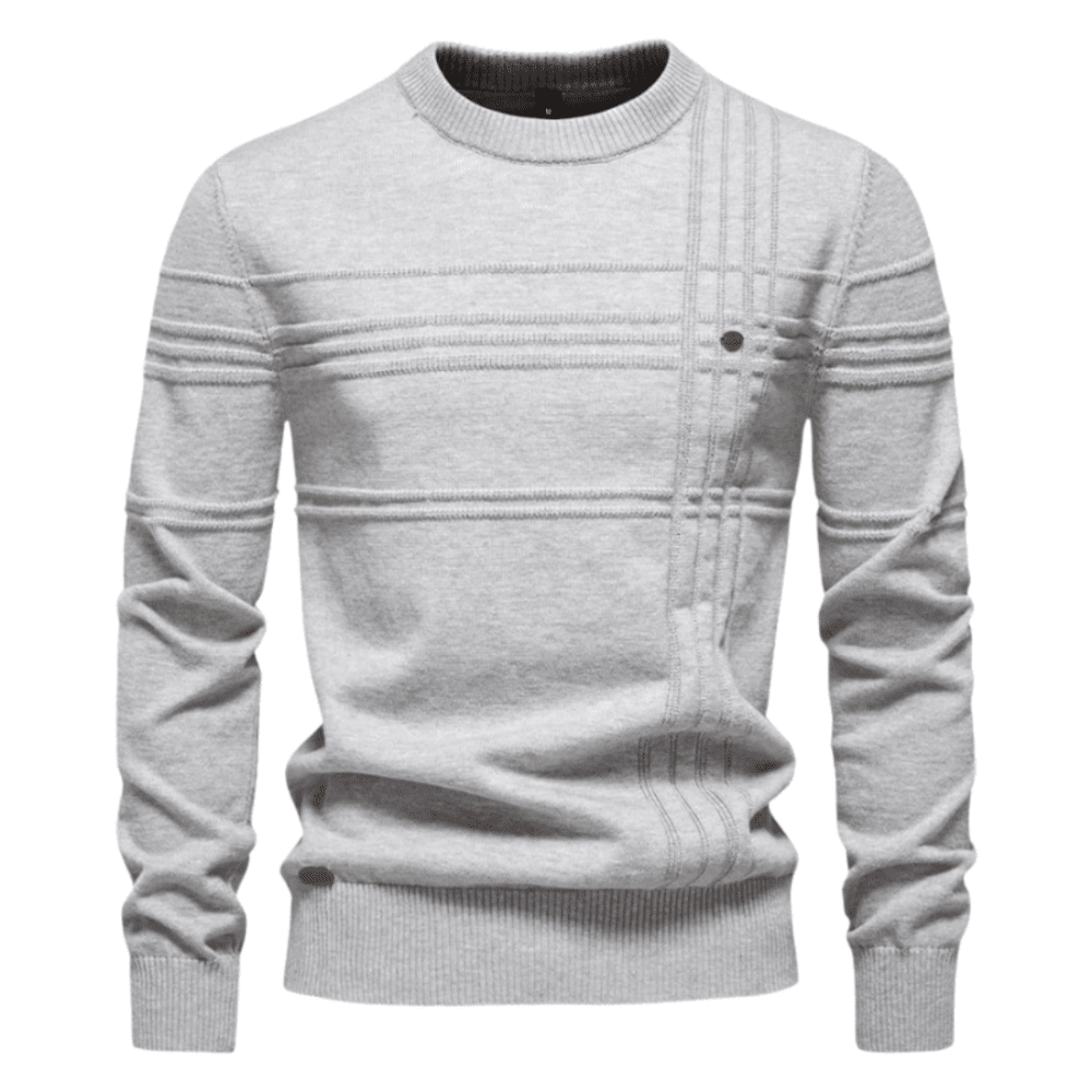 Asher | Men’s Textured Knit Sweater - Kup online w Zorah