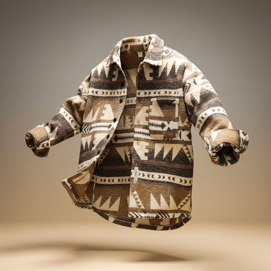 Austin | Winter Patterned Shirt Jacket - Kup online w Zorah