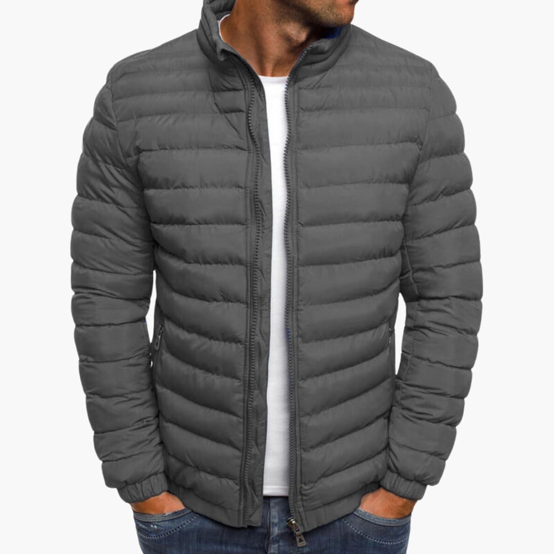 Benny | Comfortable Striped Warm Jacket - Kup online w Zorah