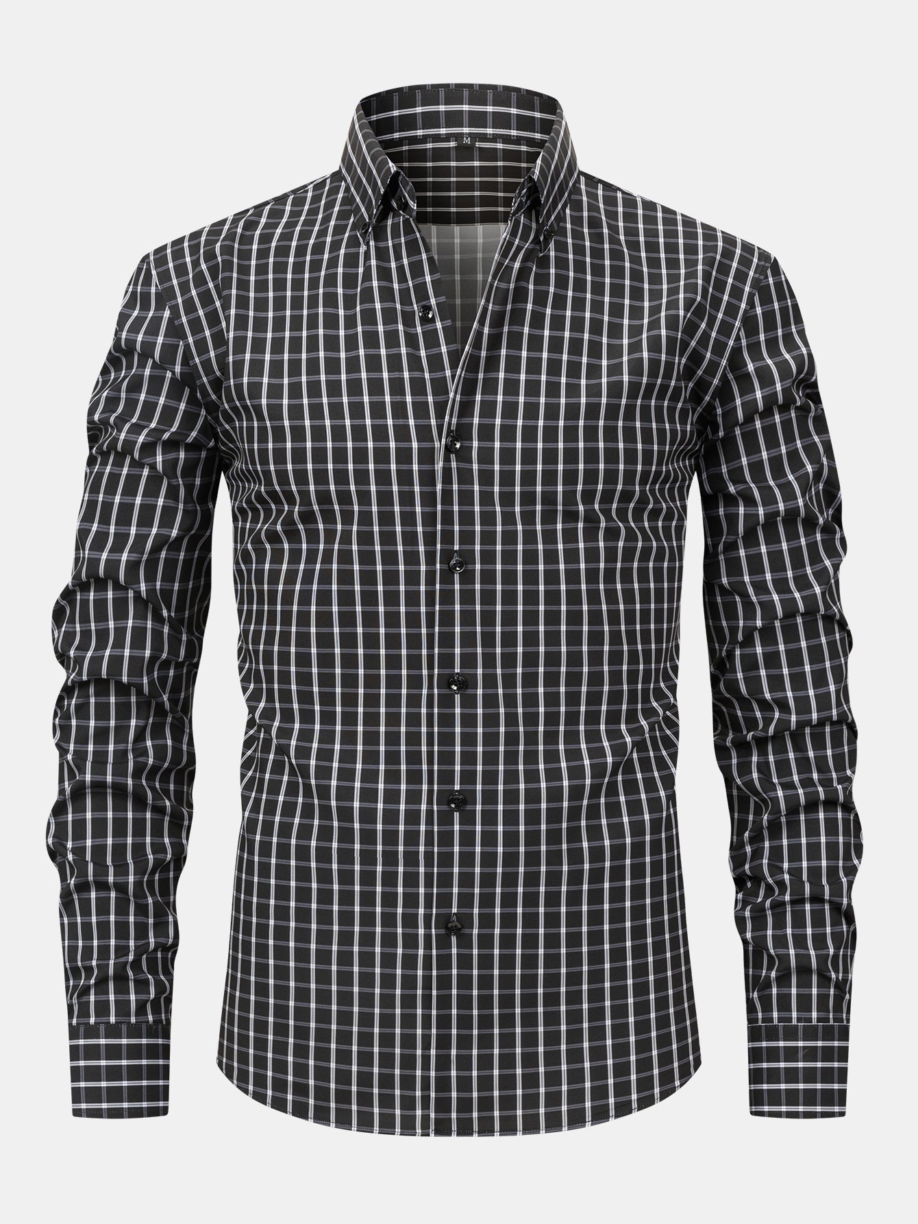 Dennis - Long Sleeved Shirt With Checkered Pattern - Kup online w Zorah