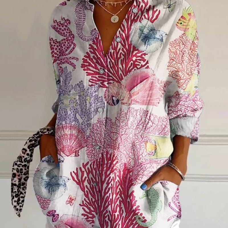 Diane | Elegancka artystyczna bluzka - Kup online w Loafis